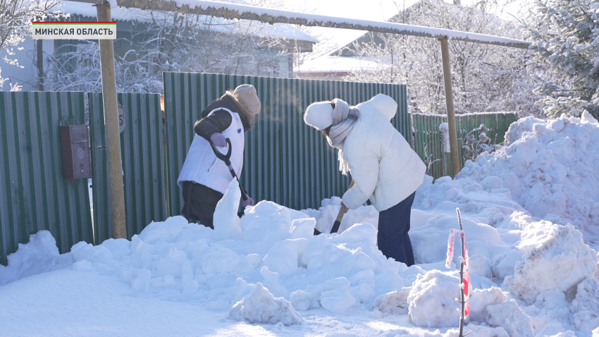 Как белорусские женщины помогают пожилым людям в мороз