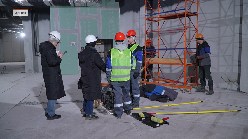 На стройке Национального исторического музея проходит финал конкурса «Минский мастер – 2026»