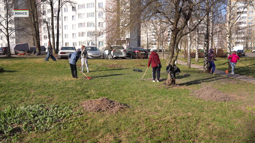 В Минске навели порядок во дворе общежития, где вскоре появится новый детский комплекс