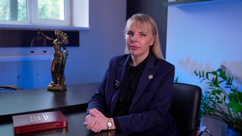 Ольга Калина, адвокат, председатель Совета молодых адвокатов Белорусской республиканской коллегии адвокатов