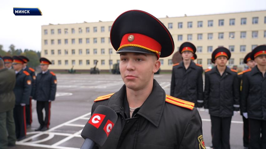 Республиканский смотр-конкурс по строевой подготовке проходит в Военной академии Беларуси