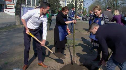 В Минске стартовала весенняя акция по наведению порядка на земле, благоустройству и озеленению