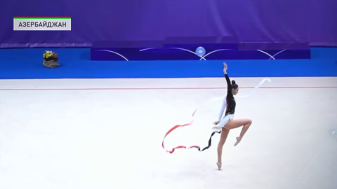 Горносько вышла в финалы упражнений с обручем и мячом