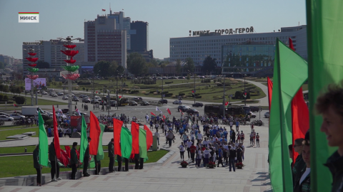 Велопробег по случаю Дня народного единства прошел в Минске