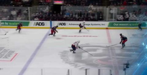 Илья Протас забил дебютную шайбу за «Вашингтон» в матче НХЛ против «Коламбуса»