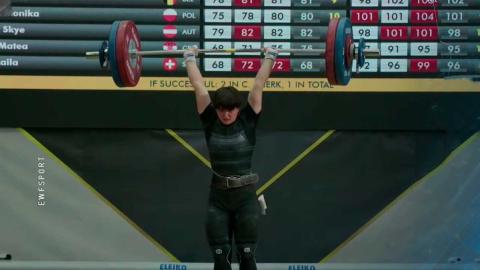 Диана Мойсевич стала чемпионкой Европы по тяжёлой атлетике среди молодёжи