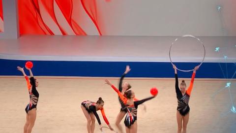 Белорусские гимнастки успешно выступают на международном турнире «Небесная грация»