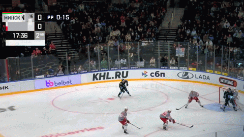 Хоккеисты минского «Динамо» одержали победу в матче регулярного чемпионата КХЛ