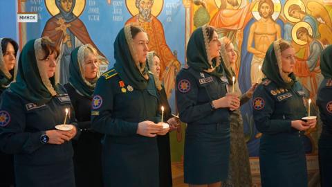 Митрополит Вениамин совершил Божественную литургию в Университете гражданской защиты МЧС Беларуси