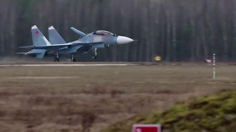 Партия истребителей Су-30СМ2 прибыла на один из белорусских аэродромов