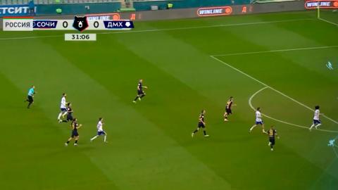 «Сочи» и махачкалинское «Динамо» сыграли вничью в матче Российской премьер-лиги по футболу