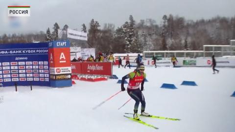 Никита Лобастов вошёл в десятку лучших в мужском спринте на третьем этапе Кубка России по биатлону