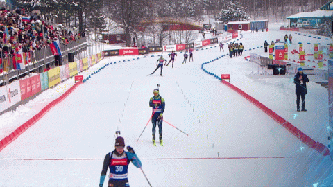 Белорусские биатлонисты остались вне пьедестала по итогам гонок преследования на этапе Кубка России