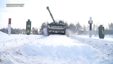 На полигоне под Борисовом проходит военно-патриотический турнир «Вызов»