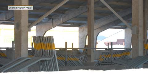 Динамичное развитие АПК. В Смолевичском районе возводят молочно-товарный комплекс на 1000 голов