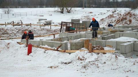 В Смолевичском районе возводят 48-квартирный жилой дом