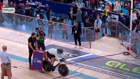 Артем Зайцев установил национальный рекорд на чемпионате Европы по велоспорту на треке