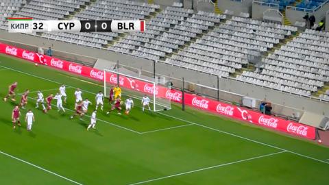 Сборная Беларуси по футболу обыграла команду Кипра в контрольной встрече