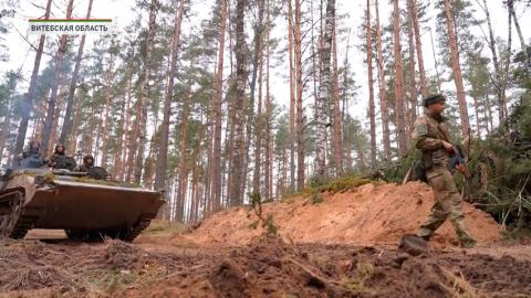 Учение 120-й отдельной механизированной бригады проходит в Витебской области