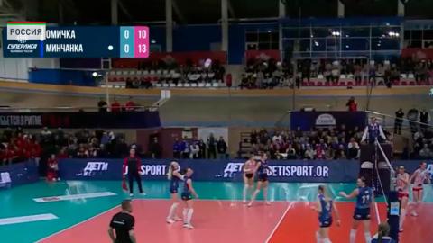 Волейболистки «Минчанки» в заключительном матче чемпионата российской Суперлиги потерпели поражение от «Омички»
