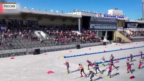 Дмитрий Лазовский стал обладателем серебра по итогам суперспринта на 7,5 километра с четырьмя огневыми рубежами в рамках чемпионата россии по биатлону