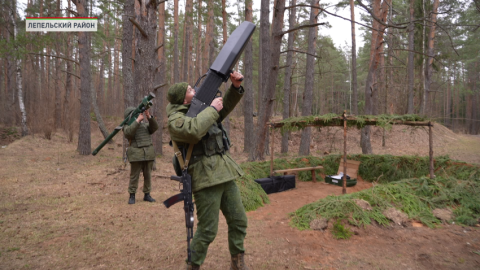 На Лепельском полигоне проходит тактико-специальное учение разведывательных сил 120-й отдельной механизированной бригады