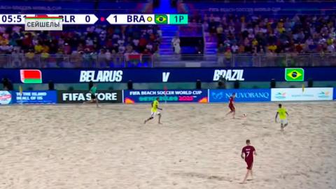 Сборная Беларуси по пляжному футболу нанесла поражение дружине Омана в первом из двух заплнированных спаррингов