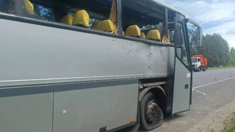 Автобус с детской футбольной командой из Речицы подвергся атаке БПЛУ в Брянской области