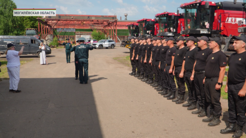 Спасатели вышли на помощь могилевским аграриям на жатве