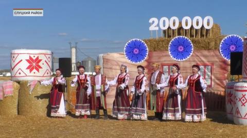 Исторический результат. Слуцкий район достиг 200 тыс. тонн намолота зерна без учета рапса