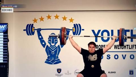 Белорус Залеско завоевал бронзу юниорского чемпионата Европы по тяжелой атлетике