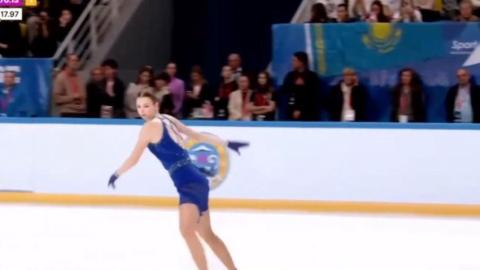Белоруска Сафонова стала четвертой на турнире по фигурному катанию в Алматы