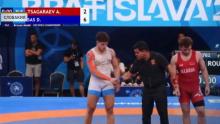 Белорус Алан Цагараев уступил в схватке за бронзу чемпионата по борьбе U-20